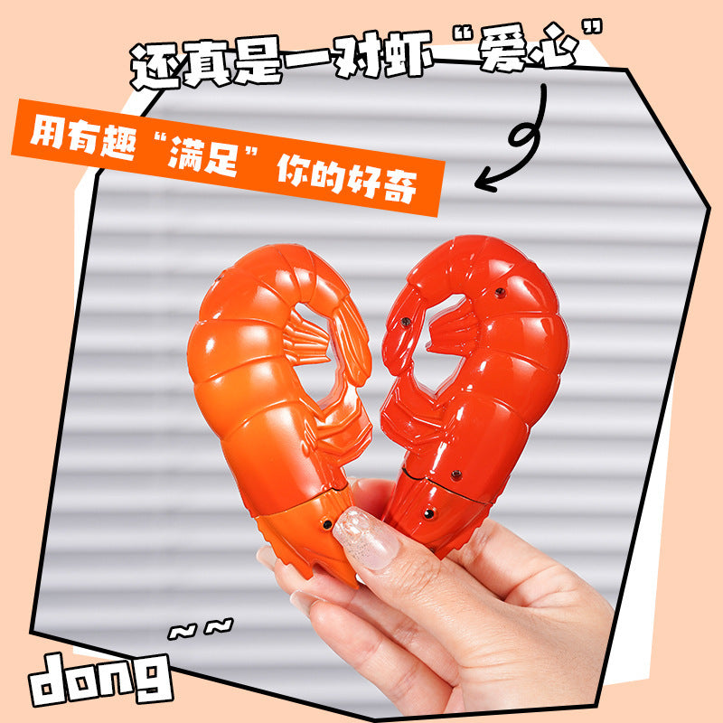 Personalized crayfish windproof inflatable lighter creative Internet celebrity prawn straight cigarette lighter